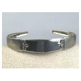 925 Silver Vintage Art Deco Dainty Cuff Bracelet