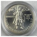 1992 Silver Uncirculated Columbus Dollar 90%