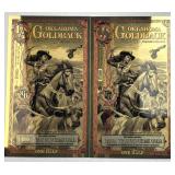 (2) 1/2 Oklahoma Goldbacks 1/2000th 24K Gold