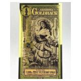 1 Arizona Goldback 1/1000th Oz. 24K Gold