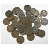 (35) Antique Indian Head Cents Assortment A