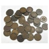 (35) Antique Indian Head Cents Assortment B