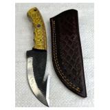 Handmade Steel Fixed Blade Knife w/ Sheath