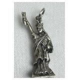 925 Silver Vintage 3D Statue of Liberty Charm