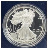 2002 Proof American Silver Eagle 1oz .999 in Case