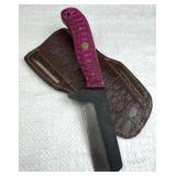 Handmade Steel Fixed Blade Knife w/ Sheath