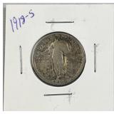 1918-S Standing Liberty Silver Quarter, 90%