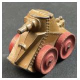 Lead w/ Wooden Wheels WWI Style Tank