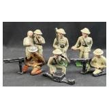 (6) Vintage Reproduction Cast Iron Soldiers