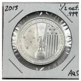 1/2oz Silver Australia/USA War in Pacific .999