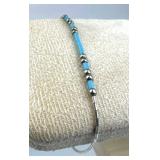 925 Silver Native American Liquid Silver Turquoise