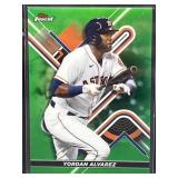 2022 Topps Finest Yordan Alvarez Green Ref #/99