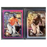 (2) Topps Chrome Yordan Alvarez #170 Parallels