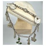 1950s Silver Hawaiian Destination Charm Bracelet