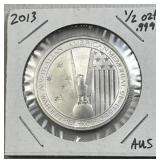 1/2oz Silver Australia/USA War in Pacific .999