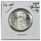 1/4oz Silver Standing Liberty T1 Style Round .999