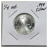 1/4oz Silver TX Liberty or Death Hart