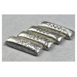 (4) 4g+ Mini Silver Ingots, Atocha Shipwreck Style