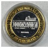 3/5th Oz Silver Strike Casino Token, Boomtown