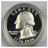 1976-S Silver Proof Drummer Quarter, 40%