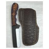 Handmade Steel Fixed Blade Knife w/ Sheath