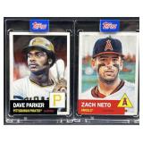 (2) 2024 Topps Living Set Cards: Neto & Parker
