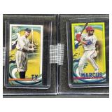 (2) Mini Topps Serial # Cards w/ Ty Cobb