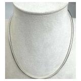925 Silver Italy Omega Chain Necklace
