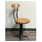 Antique SINGER Industrial Sewing Machine Chair