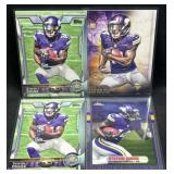 (4) 2015 Topps Stefon Diggs Rookie Cards Vikings