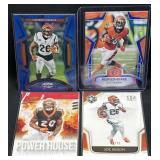 (4) Joe Mixon Serial Numbered Cards #/49 to #/75