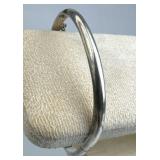 925 Silver Smooth Rectangular Shaped Bangle Bracel
