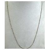 14K White Gold Twisted Curb Chain Necklace