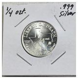 1/4oz Silver TX Liberty or Death Hart