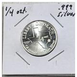 1/4oz Silver TX Liberty or Death Hart