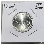 1/4oz Silver TX Liberty or Death Hart