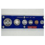 1961 Canada Proof-Like Silver Coin Set, Cameo