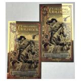 (2) Oklahoma 1/2 Goldbacks 1/2000th Ozt 24K Ea.