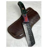Handmade Steel Fixed Blade Knife w/ Sheath