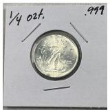 1/4oz Silver Walking Liberty Round .999