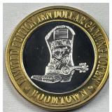 3/5ths Oz Silver Strike Casino Token, Boomtown