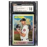 2019 Topps Hertg Chr. J. Verlander Refr CGC 10