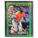 2024 Topps Yordan Alvarez Green #/99 Card