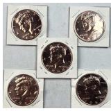 (5) 1oz Copper Rounds, JFK 1964 Design .999