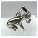 925 Silver Vintage Donkey Charm