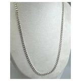 925 Silver Italy Curb Link Chain Necklace