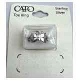 925 Silver Butterfly Shaped Toe Ring
