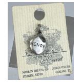 925 Silver Vtg "Pathways of the Heart" Charm
