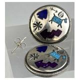 925 Silver Carolyn Pollack SW Storyteller Post Ear