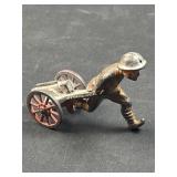 c. 1930s Manoil Lead Gun Runner Toy Soldier 098